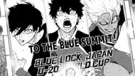 Nagi sees the U-20 World Cup promotions as seen in the Blue Lock manga (Image credit: Kodansha)